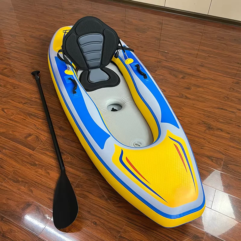 PF Verdickte Aufblasbare maßgeschneiderte Farbe PVC Kajak Boot für 1 Person