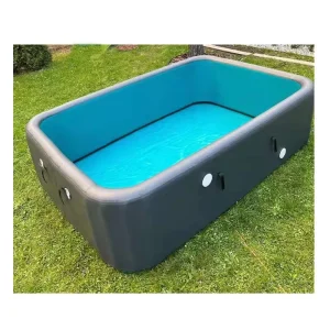 PROELIFE Kolam Inflatable Drop Stitch PVC Persegi Panjang yang Dibuat Khusus 10cm-40cm Ketebalan Finishing Brushed untuk Penggunaan Outdoor Rumah dengan Listrik