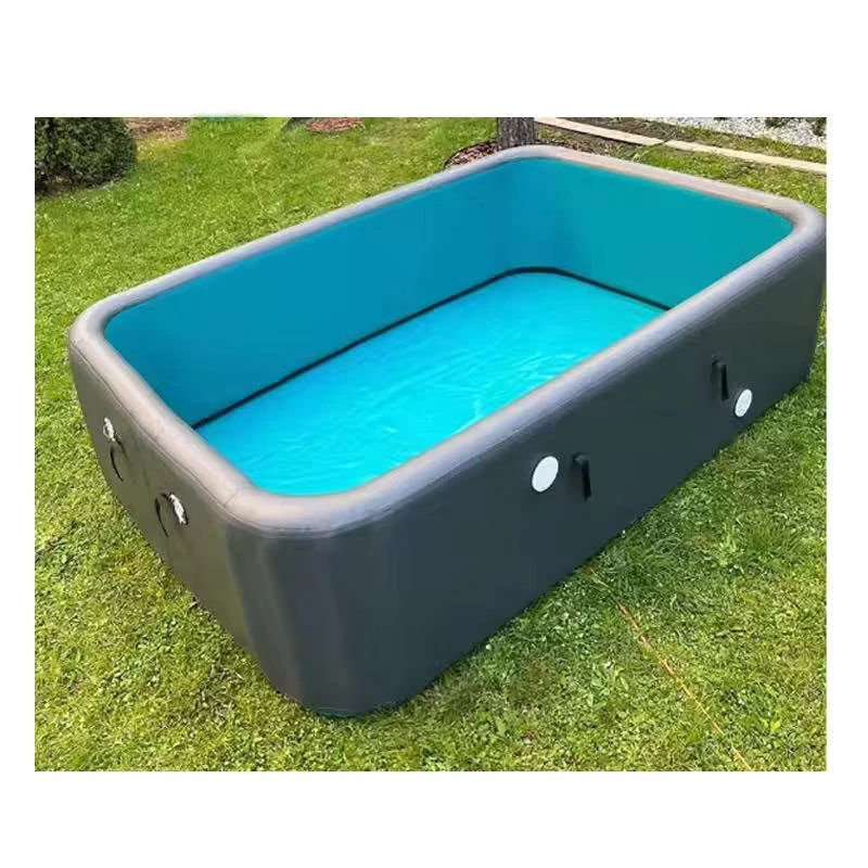 PROELIFE op maat gemaakte rechthoekige opblaasbare drop stitch PVC zwembad 10cm-40cm dikte geborstelde afwerking voor thuis en buiten gebruik elektrisch