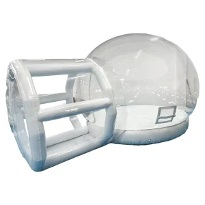 PVC Volwassen Opblaasbare Bubble Tent met Transparante Koepel Sneeuwbol Ontwerp Huur Springkasteel en Bounce House