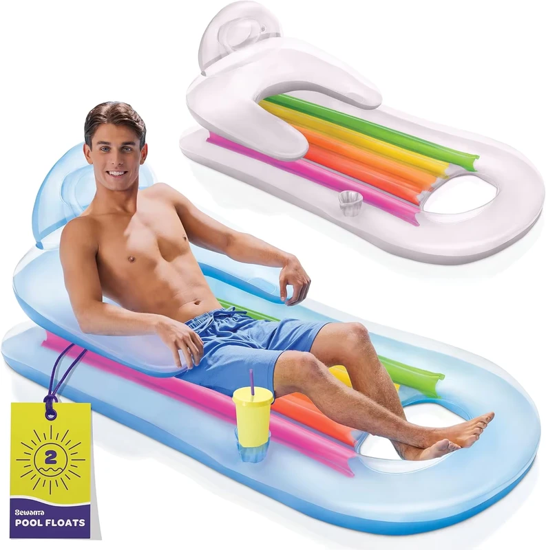 PVC Volwassenen Dikke Opblaasbare Water Hangmat Pool Floats