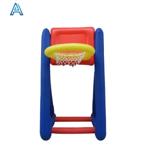 Canestro da Basket Gonfiabile in PVC per Bambini, Gioco di Lancio a Tema Basket