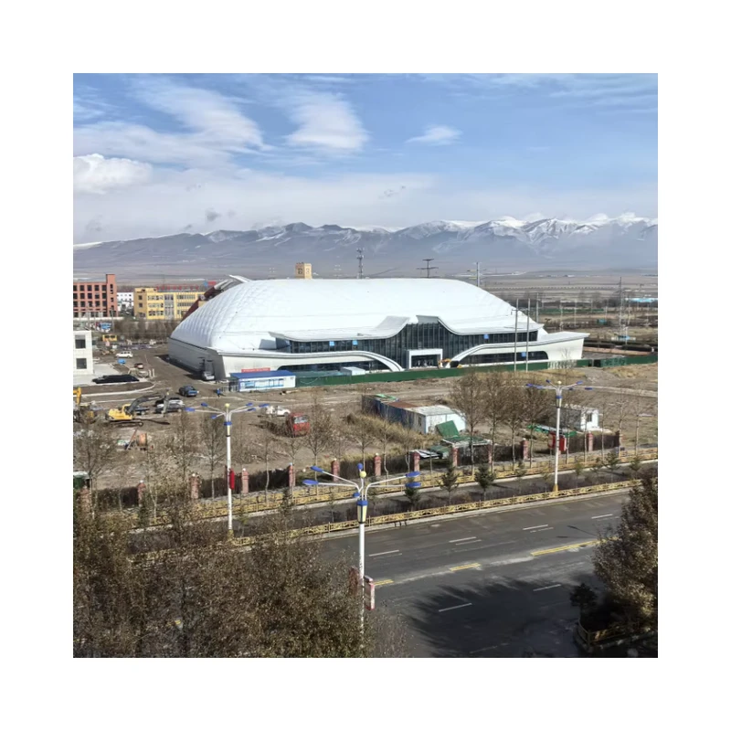 PVC Air Supported Inflatable Membrane Sports Stadium Air Dome Inflatable Tennis Dome for Sports