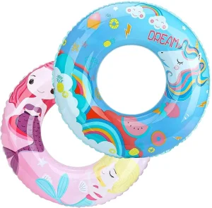 PVC Baby Swimming Float Ring Children Waist Float Ring Justware Swim Ring Pool Beach Party Inflatable Durable Round Summer