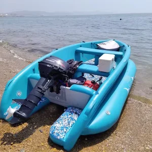 Kayak da Pesca Inflabile in PVC Drop Stitch Stabile e Leggero, Barca Rigida per Adulti per Remare