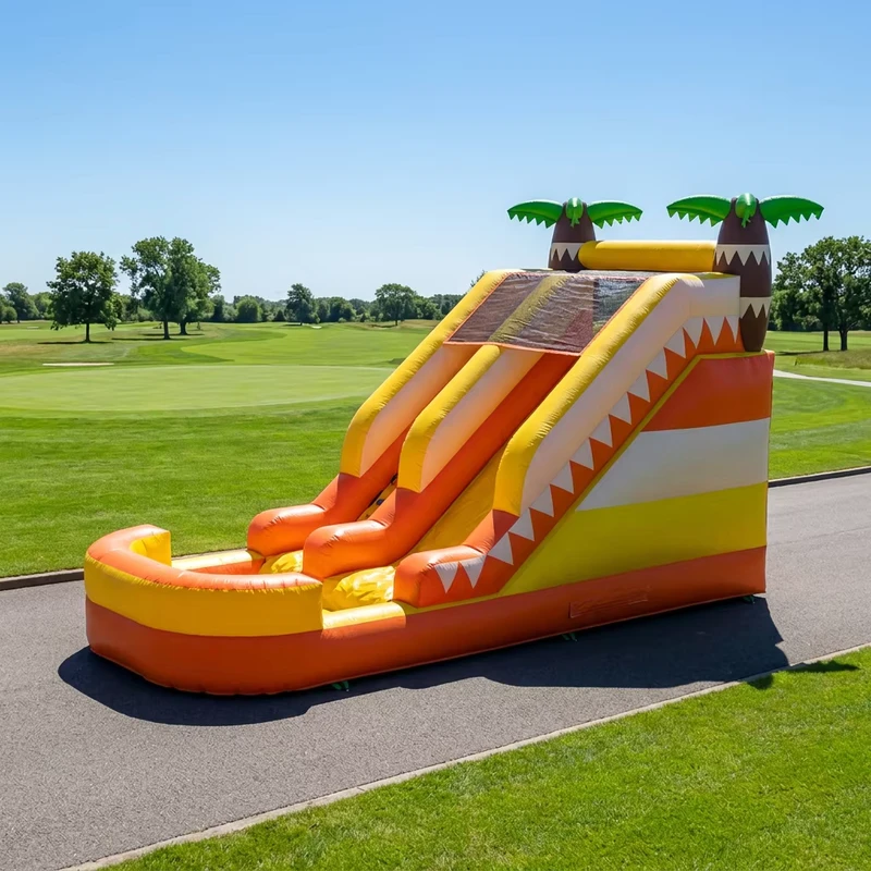 PVC Durable Outdoor Inflatable Bounce House Jumping Inflatable Water Slide for Water Park