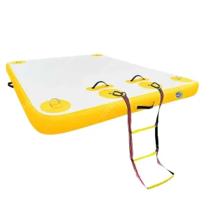 PVC drijvend eiland opblaasbare zwembadsteiger platform drijvend zwemdeck platform