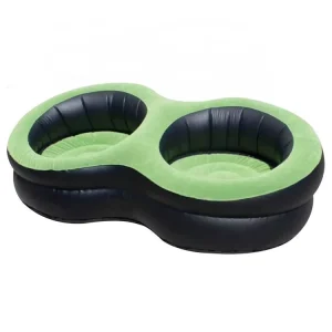 PVC Flocking Inflatable Sofa outdoor Inflatable Furniture inflatable Footstool