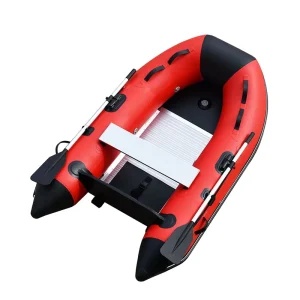 PVC Folding Inflatable Boat Aluminum Bottom Kayak Outdoor Speed Boat Raft Sporty Styles Dinghy Boat