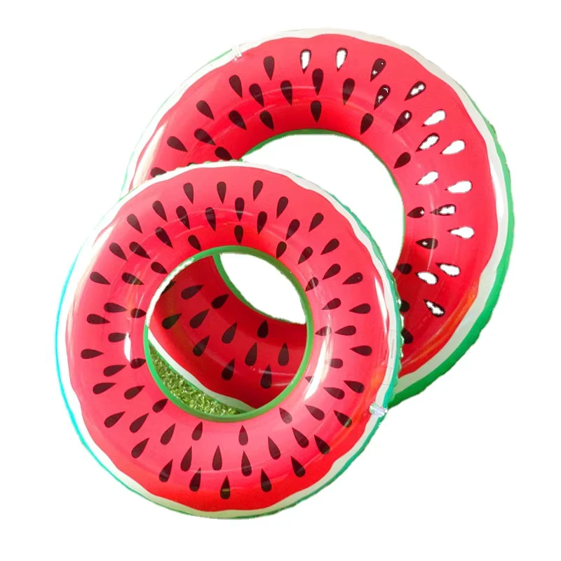 Anneau de natation en forme de pastèque gonflable en PVC et anneau de natation pour adulte