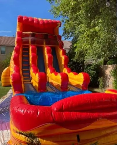 Tobogán inflable gigante de PVC para piscina seca para adultos, toboganes inflables personalizados para adultos