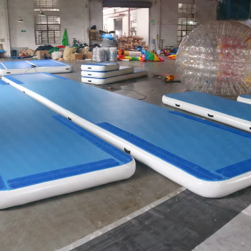Tappetino da ginnastica gonfiabile in PVC, pista d'aria personalizzabile, portatile, fabbrica