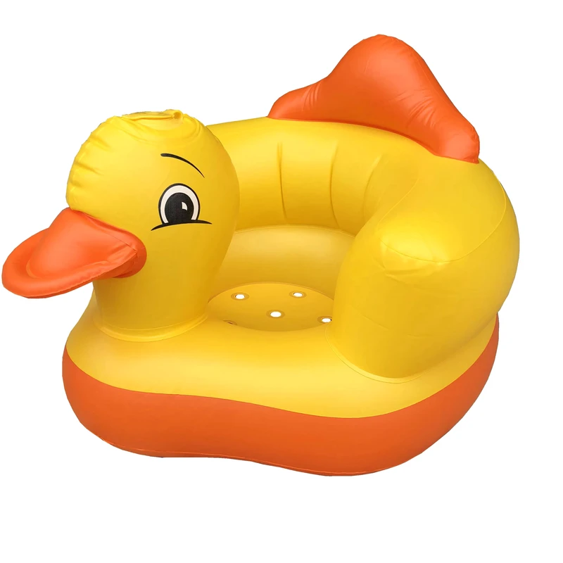 Canapé gonflable pour bébé en PVC de haute qualité, style jaune, chaise de dîner gonflable pour bébé, fauteuil gonflable