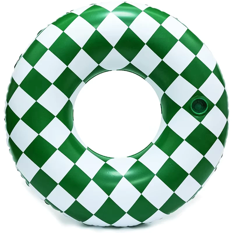 Cincin Renang Inflatable Dewasa PVC dengan Berbagai Pola Garis dan Pola Dekoratif