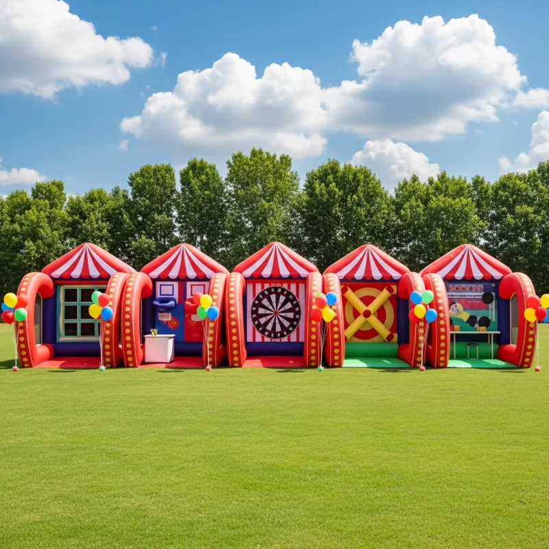 PVC aufblasbarer Basketballkorb & Trampolin Kombi individuelle Größe Outdoor-Karnevalspiel für Partys