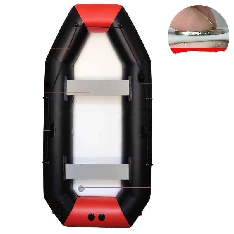 Kayak da pesca in PVC gonfiabile, barca a remi, imbarcazione da pesca