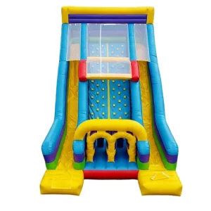 PVC Inflatable Bouncy Castle Kids Dry Slide Jumping Obstacle Combos Vertical Rush Outdoor Adventures Easy Setup