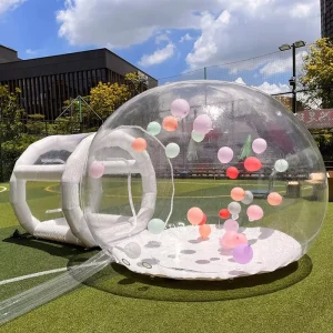 PVC Inflatable Bubble Tent Tunnel Dome Design for Camping CE Certified Blower 1 Year Warranty Customizable Size