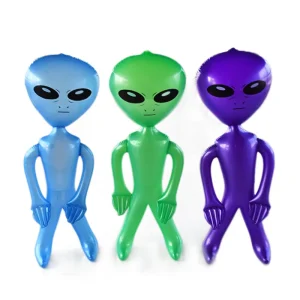 PVC Opblaasbaar Cartoon Speelgoed Aangepast Logo Opblaasbare Alien Promotionele Opblaasbare Speelgoedaccessoires