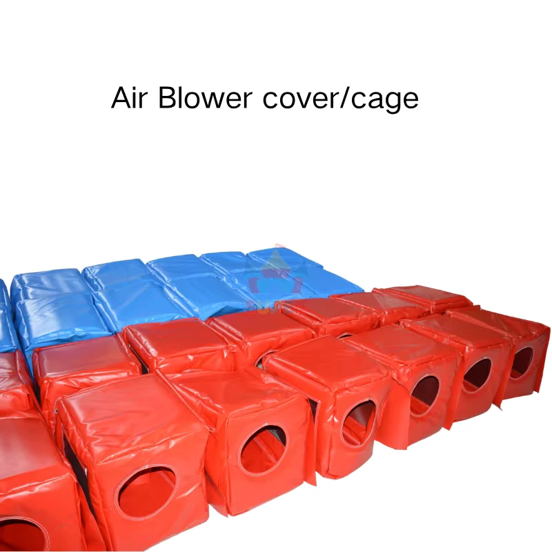 Accesorios de castillo inflable de PVC, ventilador de aire, cubierta de seguridad, jaula impermeable 40x50x50cm 5-10