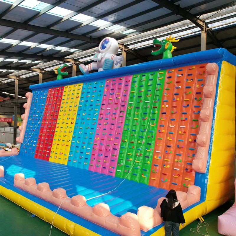 PVC aufblasbares Kletterbett Trampolinrutsche für Kinder, Hüpfburg für Innen- und Außenbereiche