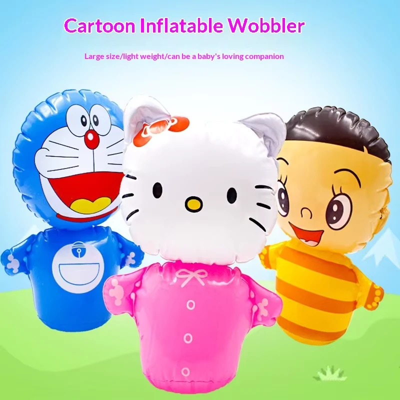 Juguetes de tumbler de pingüino de color inflable de PVC para actividades de suministro de feria y regalos
