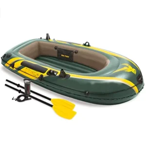 PVC Inflatable Dinghy Boat Wear-resistant Folding 5 Person Air Rib Fishing Boat