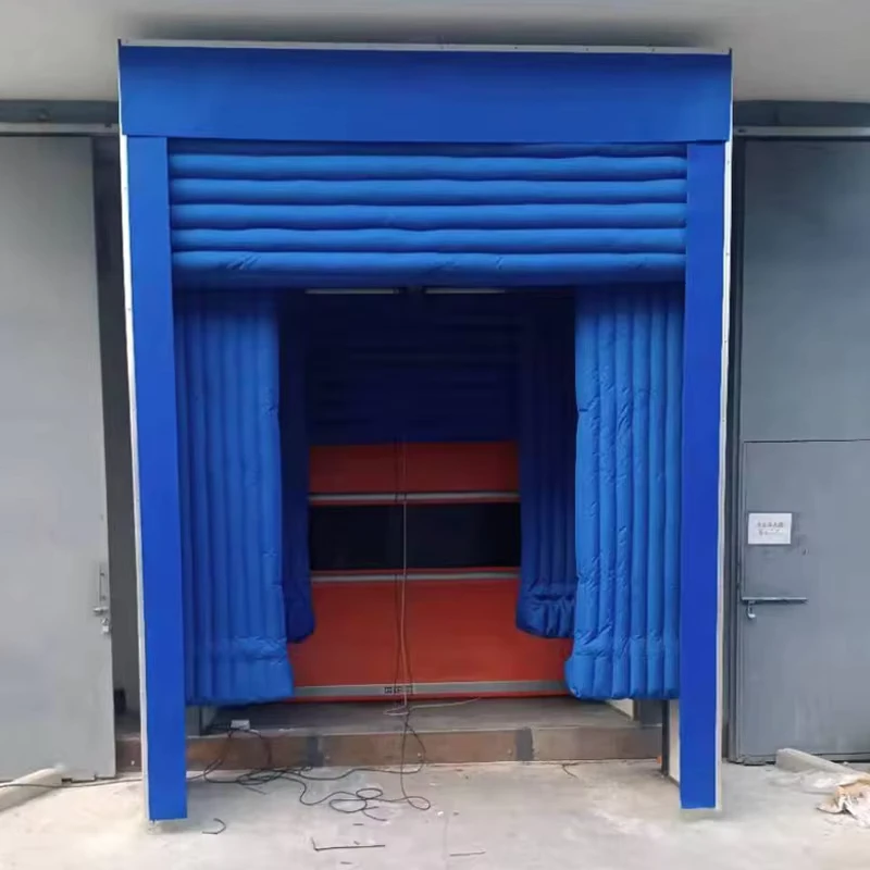 PVC Opblaasbare Dockseals Verstelbare Geïsoleerde Geluiddemping Winddichte Dockbeschutting voor Magazijn Vrachtwagen