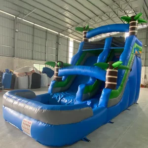 Seluncuran Kering Inflatable PVC, Kombinasi Kastil Outdoor dengan Setup Mudah untuk Pesta, Kastil Lompat Inflatable