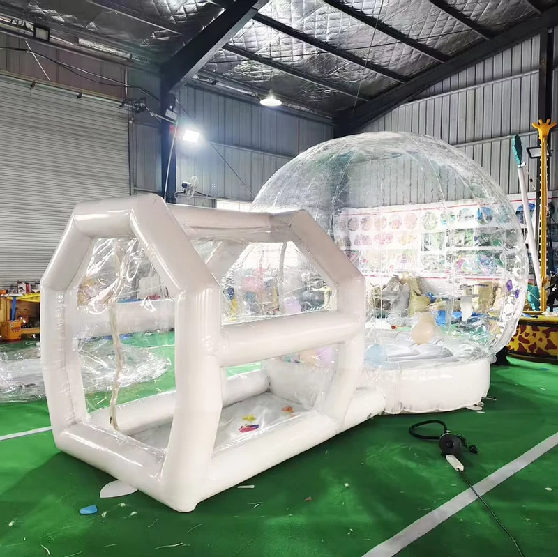 PVC Opblaasbaar Milieu-vriendelijk Bubble House Springplatform Transparante Ballonnen 3m Diameter Koepeltent Luchtmatras Kinderen
