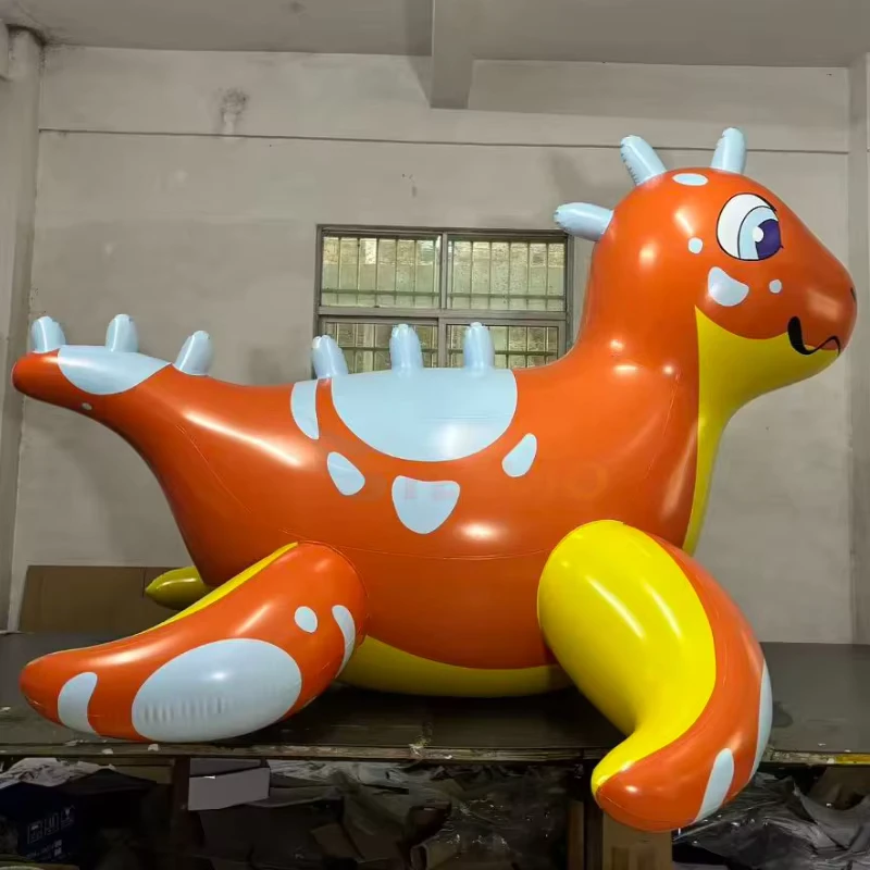 PVC Inflatable Floating Dragon Model Inflatable Sea Dragon Water Toys Riding for Swimming Pool