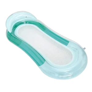 Barra flotante inflable de PVC, rafts hidropónicos para adultos, 150x75cm, ecológica, verde y púrpura, uso en interiores y exteriores, personalizable