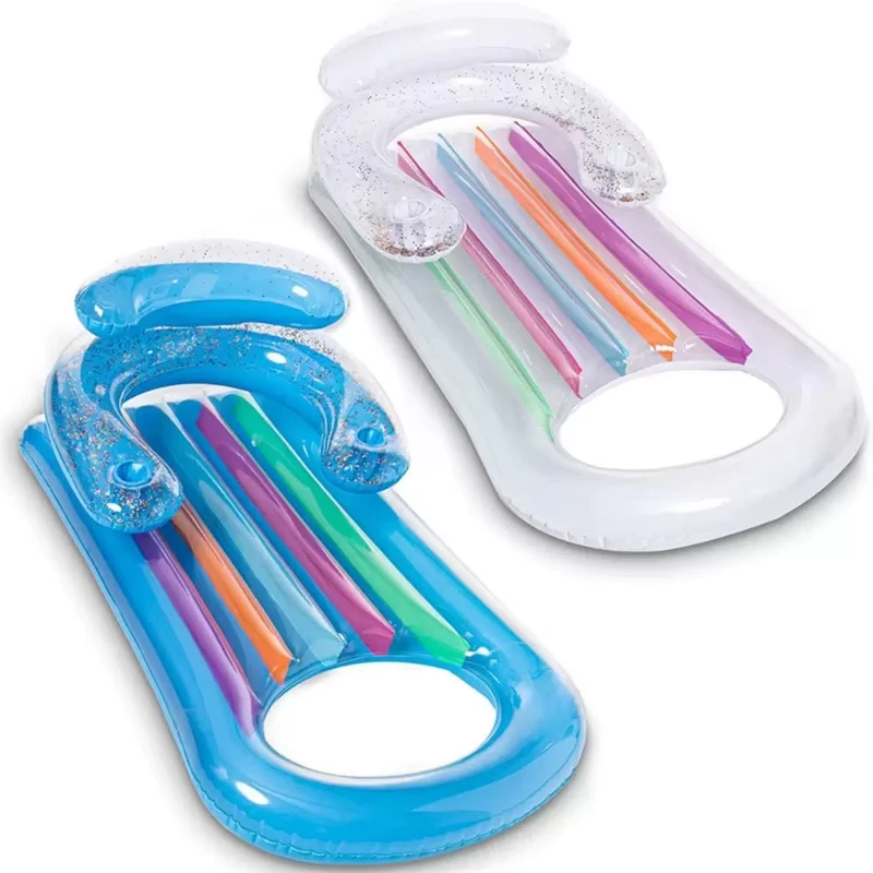Materassino Galleggiante Inflabile in PVC con Portabicchieri per Piscina