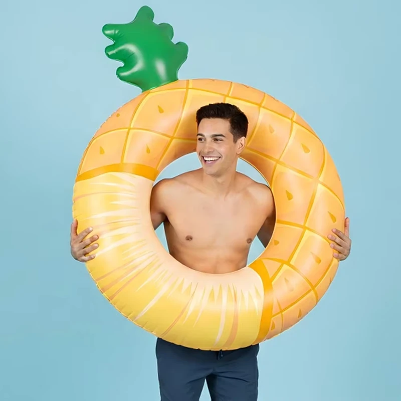 Rings de natation en forme de fruits gonflables en PVC pour enfants et adultes, équipement aquatique très recherché
