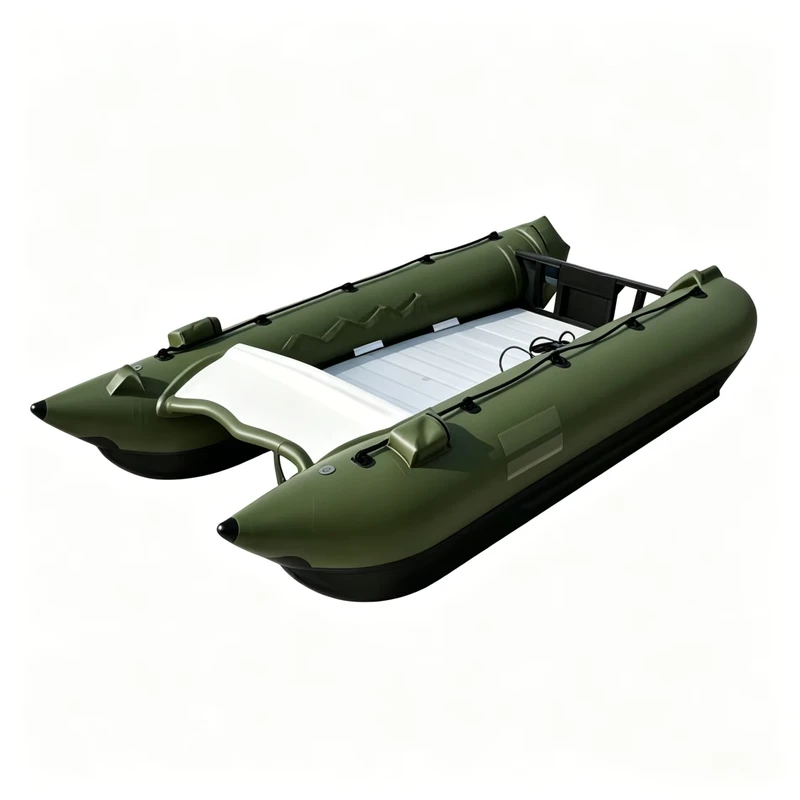 Caiaque Catamarã Inflável em PVC para 2 Pessoas, Resistente ao Uso, Ideal para Águas Calmas e Entretenimento ao Ar Livre