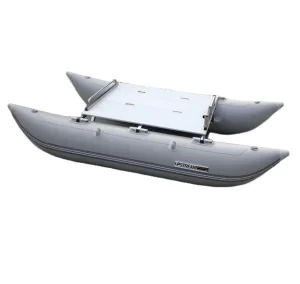 PVC 인플레이터블 폰툰 보트 2.4m 2.6m 3m 3.6m 알루미늄 플랫폼 낚시 보트