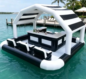 Bar Inflable de PVC para Piscina con Asientos