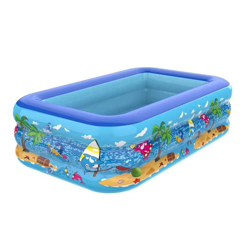 Piscina Gonfiabile in PVC Spessa per Famiglie, Giardini Esterni e Cortili