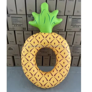 PVC Inflatable Pool Tube Inflatable Water River Tube for the Beach Water Sports Kids Inflatable Pineapple Pool Float Swim Ring