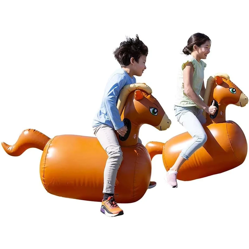 ของเล่นกระโดดม้าพายพองลม PVC สำหรับเด็ก, เกมขี่กลางแจ้ง
