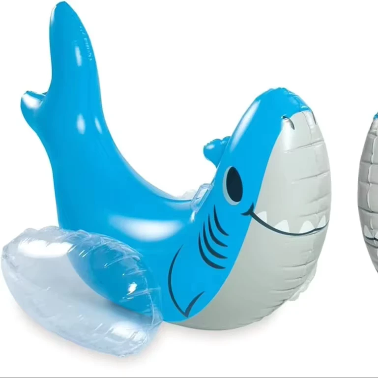 PVC Inflatable Shark Pool Float for Children and Adults Outdoor Indoor Use for Home or Resort
