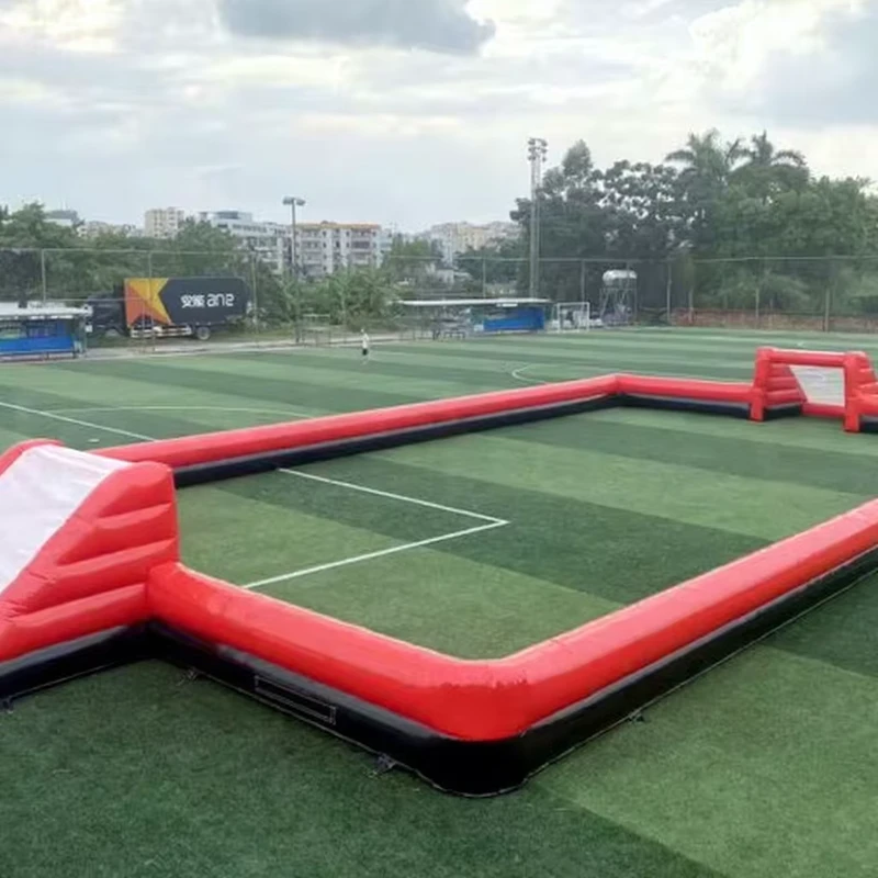 Lapangan Sepak Bola Inflatable PVC untuk Permainan Tim Olahraga Udara Lapangan Sepak Bola Inflatable Iklan