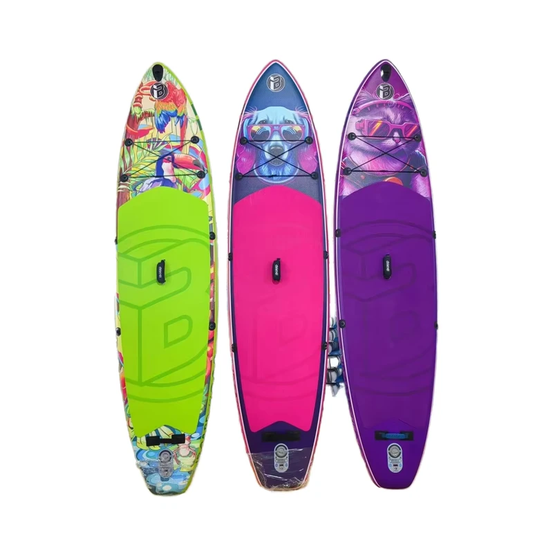 PVC Inflatable Stand-Up Paddle Board with Pump Waterproof Design Customizable Size & Color Essential Repair Accessories