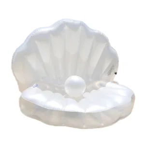 Anelli Gonfiabili in PVC e Conchiglie, Capacità per 1 Persona, Personalizzabili a Prezzo di Fabbrica per Uso in Spiaggia