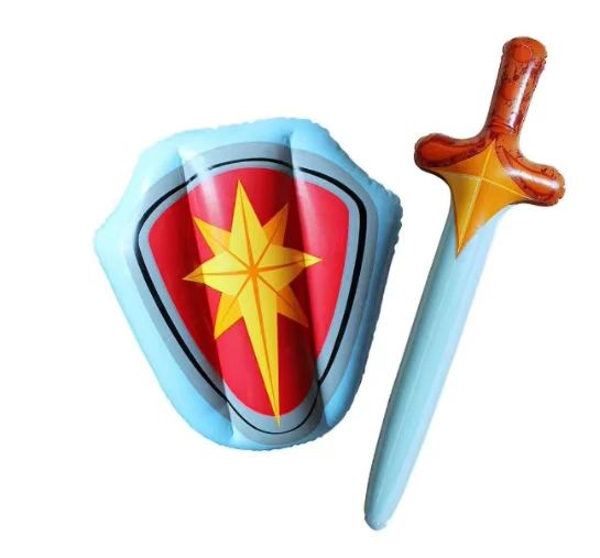 Bộ Đồ Chơi Kiếm và Khiên Bơm Hơi PVC 45*32 CM cho Tiệc Hải Tặc và Cosplay
