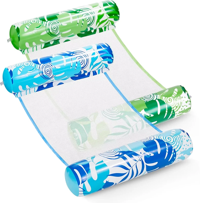 PVC aufblasbare Wasser-Hängematte 48*31,5 Zoll in Blau, Grün, Pink für Erwachsene, Pool-Float, Schwimmbad, Outdoor, Strandspaß