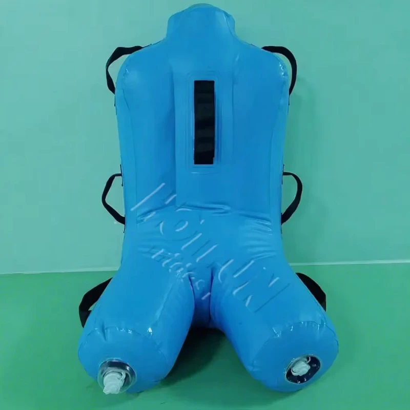 Equipo de Juego de Agua Inflable de PVC, Muñeco de Prueba de Montaña Rusa, Bolsa de Agua Humanoide