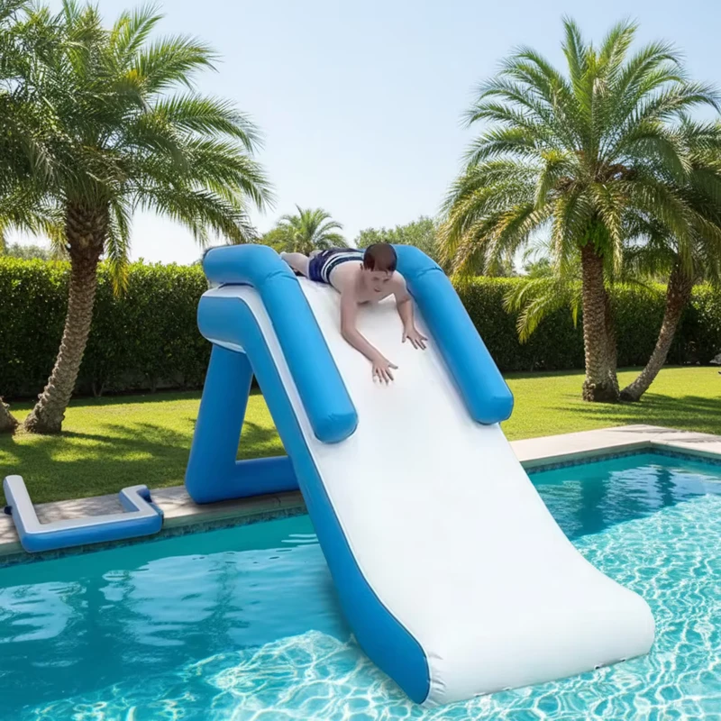 Toboggan aquatique gonflable en PVC pour utilisation extérieure dans les hôtels