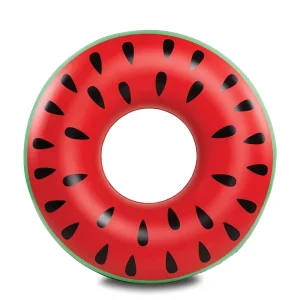 PVC Inflatable Watermelon Swim Ring for Women Durable Water Sport Float Customized Color Size for Swimming