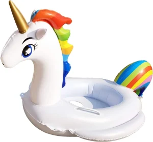 PVC Kids Unicorn Horse Inflatable Baby Water Pool Float Swim Seat Swimming Ring